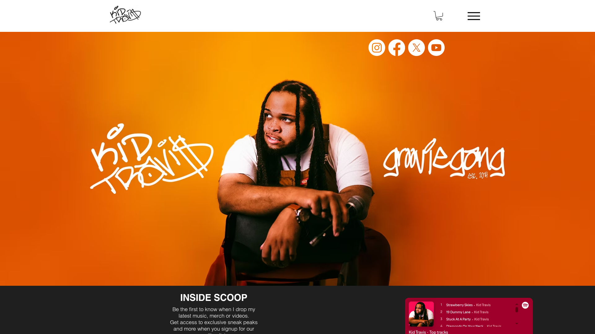 Kid Travis homepage — kidtravis.com